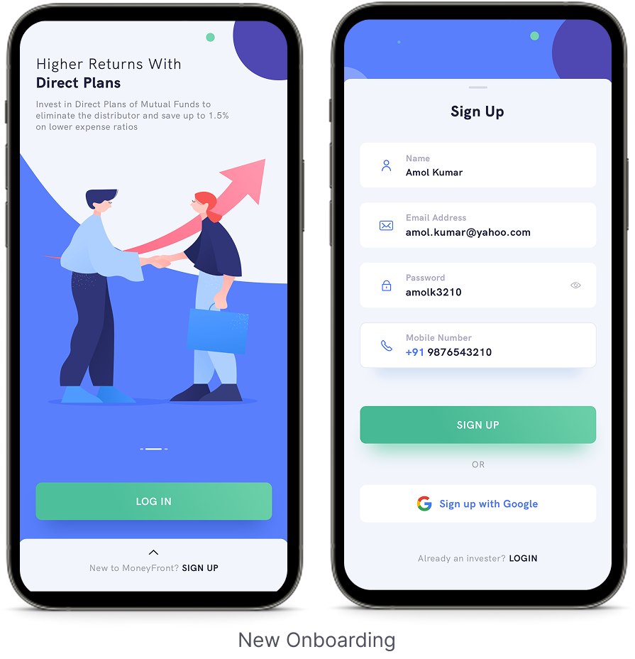 landing page